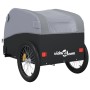 Remolque para bicicleta hierro negro y gris 45 kg de vidaXL, Remolques para bicicletas - Ref: Foro24-94154, Precio: 107,56 €,...