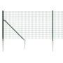Cerca de alambre con pinchos de anclaje verde 0,8x10 m de vidaXL, Paneles de vallas - Ref: Foro24-154096, Precio: 100,66 €, D...