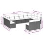 Set de sofás de jardín y cojines 12 pzas ratán sintético marrón de vidaXL, Conjuntos de jardín - Ref: Foro24-3218373, Precio:...