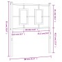 Cabecero de metal negro 75 cm de vidaXL, Cabeceros y pies de cama - Ref: Foro24-374267, Precio: 30,70 €, Descuento: %