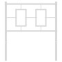 Cabecero de metal blanco 80 cm de vidaXL, Cabeceros y pies de cama - Ref: Foro24-374317, Precio: 28,80 €, Descuento: %