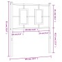 Cabecero de metal blanco 80 cm de vidaXL, Cabeceros y pies de cama - Ref: Foro24-374317, Precio: 28,80 €, Descuento: %