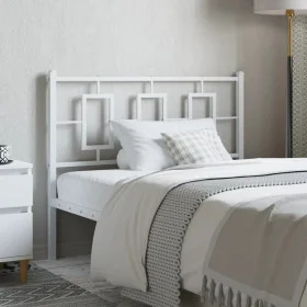 White metal headboard 107 cm by vidaXL, Headboards and footboards - Ref: Foro24-374320, Price: 32,96 €, Discount: %
