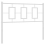 Cabecero de metal blanco 107 cm de vidaXL, Cabeceros y pies de cama - Ref: Foro24-374320, Precio: 33,42 €, Descuento: %