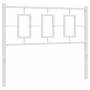 Cabecero de metal blanco 107 cm de vidaXL, Cabeceros y pies de cama - Ref: Foro24-374320, Precio: 33,42 €, Descuento: %