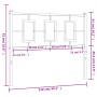 Cabecero de metal blanco 107 cm de vidaXL, Cabeceros y pies de cama - Ref: Foro24-374320, Precio: 33,42 €, Descuento: %