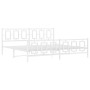 Estructura cama metal con cabecero y estribo blanco 200x200 cm de vidaXL, Camas y somieres - Ref: Foro24-374315, Precio: 152,...