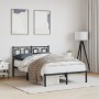 Estructura de cama con cabecero metal negro 120x190 cm de vidaXL, Camas y somieres - Ref: Foro24-374238, Precio: 104,62 €, De...