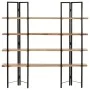Estantería de 4 niveles madera maciza de mango 160x35x160 cm de vidaXL, Librerías y estanterías - Ref: Foro24-286603, Precio:...