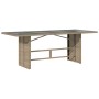 Set comedor de jardín 7 pzas con cojines ratán sintético beige de vidaXL, Conjuntos de jardín - Ref: Foro24-3212494, Precio: ...