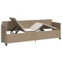 Tumbona con cojines ratán sintético beige de vidaXL, Tumbonas - Ref: Foro24-368348, Precio: 230,14 €, Descuento: %