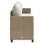 Tumbona con cojines ratán sintético beige de vidaXL, Tumbonas - Ref: Foro24-368348, Precio: 230,14 €, Descuento: %