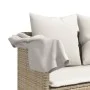 Tumbona con cojines ratán sintético beige by vidaXL, Loungers - Ref: Foro24-368348, Price: 238,99 €, Discount: %