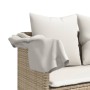 Tumbona con capota y cojines ratán sintético beige de vidaXL, Tumbonas - Ref: Foro24-368357, Precio: 271,66 €, Descuento: %