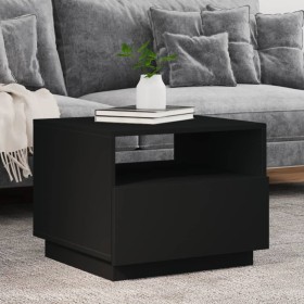 Mesa de centro con luces LED negro 50x49x40 cm de vidaXL, Mesas de centro - Ref: Foro24-839827, Precio: 69,76 €, Descuento: %