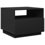 Mesa de centro con luces LED negro 50x49x40 cm de vidaXL, Mesas de centro - Ref: Foro24-839827, Precio: 69,76 €, Descuento: %