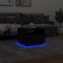 Mesa de centro con luces LED negro 50x49x40 cm de vidaXL, Mesas de centro - Ref: Foro24-839827, Precio: 69,76 €, Descuento: %