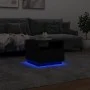 Mesa de centro con luces LED negro 50x49x40 cm de vidaXL, Mesas de centro - Ref: Foro24-839827, Precio: 72,21 €, Descuento: %