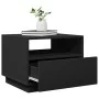 Mesa de centro con luces LED negro 50x49x40 cm de vidaXL, Mesas de centro - Ref: Foro24-839827, Precio: 72,21 €, Descuento: %