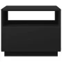 Mesa de centro con luces LED negro 50x49x40 cm de vidaXL, Mesas de centro - Ref: Foro24-839827, Precio: 72,21 €, Descuento: %