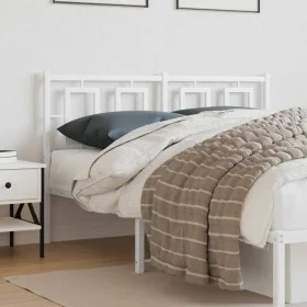 Cabecero de metal blanco 135 cm de vidaXL, Cabeceros y pies de cama - Ref: Foro24-374322, Precio: 42,05 €, Descuento: %
