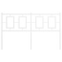Cabecero de metal blanco 135 cm de vidaXL, Cabeceros y pies de cama - Ref: Foro24-374322, Precio: 42,63 €, Descuento: %