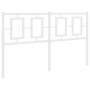 Cabecero de metal blanco 135 cm de vidaXL, Cabeceros y pies de cama - Ref: Foro24-374322, Precio: 42,63 €, Descuento: %