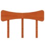 Cabecero de cama madera maciza de pino marrón cera 135 cm de vidaXL, Cabeceros y pies de cama - Ref: Foro24-844784, Precio: 4...