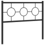 Cabecero de metal negro 100 cm de vidaXL, Cabeceros y pies de cama - Ref: Foro24-376255, Precio: 37,52 €, Descuento: %