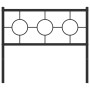 Cabecero de metal negro 100 cm de vidaXL, Cabeceros y pies de cama - Ref: Foro24-376255, Precio: 37,52 €, Descuento: %