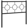 Cabecero de metal negro 100 cm de vidaXL, Cabeceros y pies de cama - Ref: Foro24-376255, Precio: 37,52 €, Descuento: %