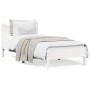 Estructura de cama madera maciza de pino blanco 90x200 cm de vidaXL, Camas y somieres - Ref: Foro24-844738, Precio: 92,76 €, ...