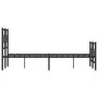 Estructura de cama con cabecero y pie metal negro 120x190 cm de vidaXL, Camas y somieres - Ref: Foro24-376241, Precio: 116,32...