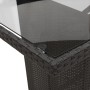 Set de comedor de jardín 7 pzas y cojines ratán sintético negro de vidaXL, Conjuntos de jardín - Ref: Foro24-3213490, Precio:...
