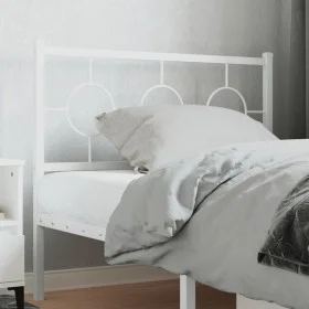 White metal headboard 100 cm by vidaXL, Headboards and footboards - Ref: Foro24-376304, Price: 34,16 €, Discount: %
