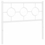 Cabecero de metal blanco 100 cm de vidaXL, Cabeceros y pies de cama - Ref: Foro24-376304, Precio: 34,58 €, Descuento: %