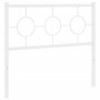 Cabecero de metal blanco 100 cm de vidaXL, Cabeceros y pies de cama - Ref: Foro24-376304, Precio: 34,58 €, Descuento: %