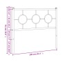 Cabecero de metal blanco 100 cm de vidaXL, Cabeceros y pies de cama - Ref: Foro24-376304, Precio: 34,58 €, Descuento: %