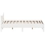 Estructura de cama madera maciza de pino blanco 120x190 cm de vidaXL, Camas y somieres - Ref: Foro24-844750, Precio: 119,86 €...