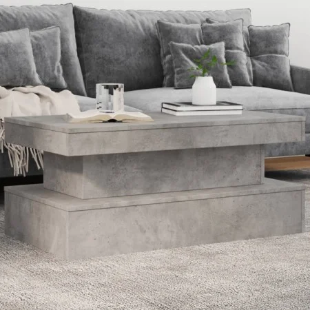 Mesa de centro con luces LED gris hormigón 90x50x40 cm by vidaXL, Coffee table - Ref: Foro24-839850, Price: 105,90 €, Discoun...