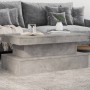 Mesa de centro con luces LED gris hormigón 90x50x40 cm de vidaXL, Mesas de centro - Ref: Foro24-839850, Precio: 101,49 €, Des...