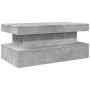Mesa de centro con luces LED gris hormigón 90x50x40 cm de vidaXL, Mesas de centro - Ref: Foro24-839850, Precio: 101,49 €, Des...