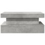 Mesa de centro con luces LED gris hormigón 90x50x40 cm de vidaXL, Mesas de centro - Ref: Foro24-839850, Precio: 101,49 €, Des...