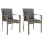 Set comedor jardín 7 pzas y cojines ratán sintético gris de vidaXL, Conjuntos de jardín - Ref: Foro24-3213492, Precio: 530,10...