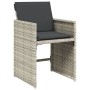 Set comedor jardín y cojines 15 pzas ratán sintético gris claro de vidaXL, Conjuntos de jardín - Ref: Foro24-3211235, Precio:...