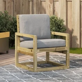Silla de jardín madera de pino impregnada 57,5x63x76 cm de vidaXL, Sillas de jardín - Ref: Foro24-832551, Precio: 61,27 €, De...