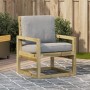 Silla de jardín madera de pino impregnada 57,5x63x76 cm de vidaXL, Sillas de jardín - Ref: Foro24-832551, Precio: 73,00 €, De...
