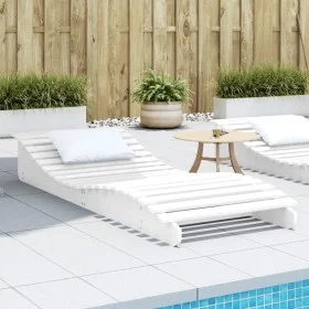 Massive Sonnenliege aus weißem Kiefernholz 205x80x31,5 cm von vidaXL, Liegen - Ref: Foro24-832585, Preis: 104,57 €, Rabatt: %