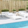 Tumbona de madera maciza de pino blanca 205x80x31,5 cm de vidaXL, Tumbonas - Ref: Foro24-832585, Precio: 105,56 €, Descuento: %