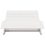 Tumbona de madera maciza de pino blanca 205x80x31,5 cm de vidaXL, Tumbonas - Ref: Foro24-832585, Precio: 105,56 €, Descuento: %